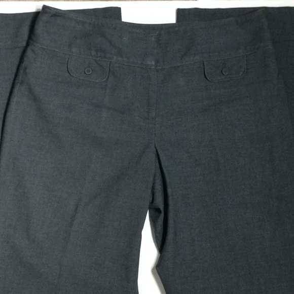 Ann Taylor Pants - Ann Taylor Gray Slacks w/Cuffed Hemline
